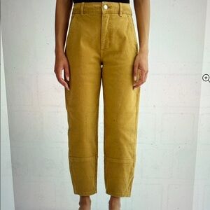 Everlane Utility Barrel Pant High Rise Golden Brown